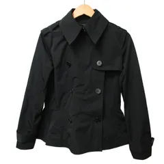 ローレンラルフローレン LAUREN RALPH LAUREN トレンチコート ジャケット ショート丈 黒 ブラック XXS 150/76A 0812 ■GY12のサムネイル
