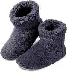 Dr.Cauze ルームブーツ 北欧 ルームシューズ スリッパ もこもこ あったか ボアスリッパ 滑り止め 静音 洗える 男女兼用(ブルー,  26.5～27.5 cm)