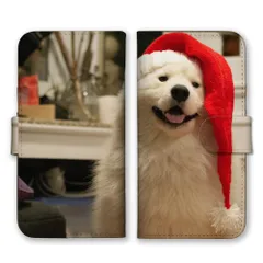 Google Pixel 6a ケース 手帳型 グーグルピクセル6A スマホケース 携帯ケース サモエド犬 大型犬 白い犬 仔犬 動物 ペット 可愛い かわいい 写真 雪 ロシア ホワイト カラー05
