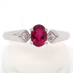 ルビー 指輪 0.51ct ダイヤ0.12ct 9.5号 - メルカリ