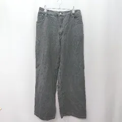 ◇ Θ PUNYUS プニュズ ウエストゴム 綿100% デニム サイズ2 ダークグレー系 レディース E  【1506130000044】