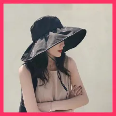 ★売れ筋★ ！ ハット つば広 帽子 夏対策 uv対策 帽子 レディース 完全遮光 遮光100％ 飛ばない 折りたたみ 日よけ 女優帽 自転車 紫外線対策