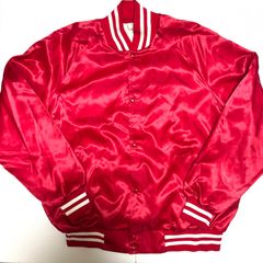 90s MADE IN  USA 輸入古着 ナイロンスタジャン 赤 XXL 2XL  westark ヴィンテージ レスキュー 企業物