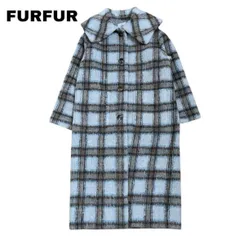【FURFUR】ビックカラーチェックコート