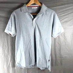 アーバンリサーチ URBAN RESEARCH ポロシャツ 半袖 一つボタン 替えボタン付き 水色 40サイズ 2025032600194