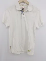 ◇ HILFIGER DENIM ヒルフィガーデニム 鹿の子 半袖 ポロシャツ サイズS ホワイト メンズ E  【1307250002464】のサムネイル