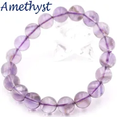 氷種 ファントムアメジスト  定価4,900円 天然石 パワーストーン 一連ブレスレット 10mm 本物 現品 芸能人着用 m73