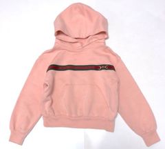 早い者勝ち！別サイズも出品中！【現行モデル】GUCCI グッチ キッズ パーカー フーディー 6/120cm ピンク ウェブライン ホースビット イタリア製　2A48