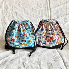 お弁当袋　はたらく車