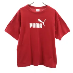 PUMA プーマ 半袖 Tシャツ M レッド メンズ 古着