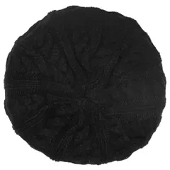 【特価セール】ゆったりベレー帽 アラン編み 伸びる [ハッピーハット] レディース 秋冬 knit-1680 帽子 BIG ニットベレー