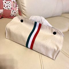 No.524 イタリアテープ　置き型ティッシュボックスケース　ハンドメイド