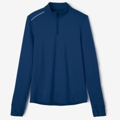 訳あり　新品　現行品　デカトロン　KALENJI(カレンジ) ランニング 長袖Tシャツ WARM メンズ　ブルー　Sサイズ　タグなし