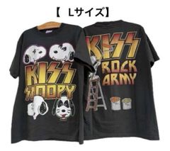 ラスト1点　KISS キッス SNOOPY tシャツ XL KISS x SNOOPYスヌーピー キッス Tシャツ XLサイズ ピーナッツ