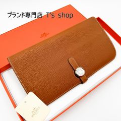 エルメス✨ドゴン　ロング　オレンジ　二つ折り　長財布　73 エルメス✨ドゴン ロング オレンジ 二つ折り 長財布 73 - メルカリ