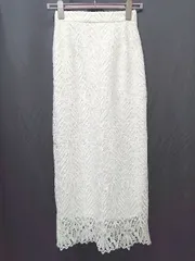◇ NATURAL BEAUTY BASIC ナチュラル ロング丈 タイト スカート サイズPS アイボリー系 レディース P  【1407260033738】