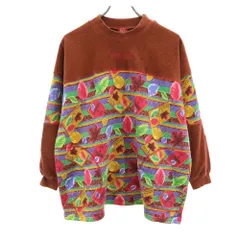 ケンゾー 90s オールド 総柄切り替え 長袖 スウェット 150 オレンジ KENZO キッズのサムネイル