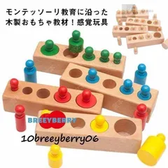 【残り１つ！モンテッソーリ教育】円柱さし　はめ込み円柱　教具 知育玩具 モンテッソーリ教育】円柱さし はめ込み円柱 教具 知育玩具