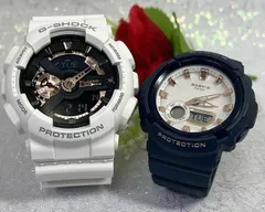 恋人たちのGショック ペアウオッチ G-SHOCK BABY-G  ペア腕時計 カシオ 2本セット  GA-110RG-7AJF BGA-280BA-2AJF  電池式  アナデジ   ラッピング無料   　クリスマス プレゼント 誕生日 御祝い還暦 銀婚式 