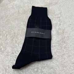 BURBERRY ネイビー チェック柄 ソックス 新品