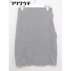 ◇ allureville アルアバイル ジップアップ 膝丈 タイト スカート サイズ 1 グレー レディース  【中古】 【1111090006472】のサムネイル