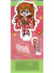 【中古】アクリルスタンド・アクリルパネル 式波・アスカ・ラングレー(晴れ着デフォルメ) EVA STOREオリジナル アクリルスタンド 「エヴァンゲリオン」