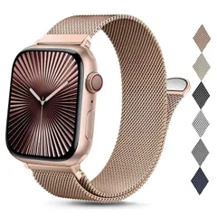 10/9/8/7/6/5/4/3/2/1SE/Ultra Series Watch Watch 対応 ベルト ベルト メッシュ 通気 長さ調節 マグネットクラスプ 男女兼用 ステンレス留め金製 バンド Watchに適合する Apple 38mm 40mm 41