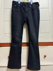 True Religion フレアデニム 26 黒 MADE IN USA ✨美品✨TRUE RELIGION JOYBIGT W26ブラック フレアデニム