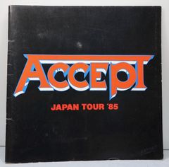 Accept Japan 1985年 ツアー ライブ パンフレット