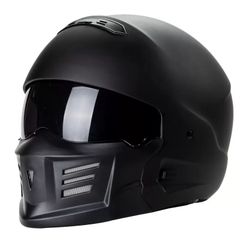 艶黒 ATV-9 バンディットフルフェイスオンロードガラス繊維 ヘルメット