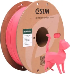 新品 eSUN アップグレードされたマットPLAフィラメント 1.75mm、マットPLA 3Dプリンターフィラメント、光沢なしのカラー、フロストテクスチャー、1KGスプール（2.2ポンド）3Dプリンター用3Dプリンティングフィラメント、マットストロベリーレッド
