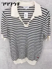 ◇ McGREGOR マックレガー 半袖 ニット セーター サイズM ブラック アイボリー メンズ 【中古】 【1002800496075】