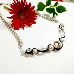 731高級コットンパールのチョーカー　ネックレス　新品