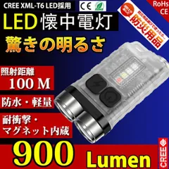 LED 懐中電灯 小型 強力 usb充電式 防災 軽量 小型充電式 最強 防水 キーライト コンパクト ハンディライト 高輝度 キーホルダー フラッシュライト 長持ち 明るい キャンプ/蚊除け/緊急用 長時間 照明 作業 停電対策 かわいい ミニサイズ マグネ