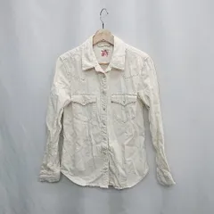 ◇ ⊂ Levi's リーバイス 長袖 デニムシャツ サイズXS クリーム系 レディース E  【1503050015165】