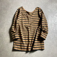 ★ルミノア/フランス製/バックネックディテール ボーダー コットン カットソー プルオーバー /size 1/Le Minor