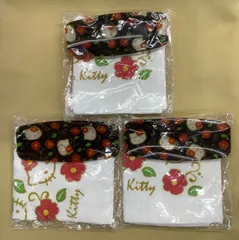 ハローキティ　おしぼり＆トレイ　　3個