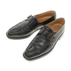【中古】シルバノラッタンジ Silvano Lattanzi シングルモンク ドレスシューズ ブラック【サイズ25位】【メンズ】