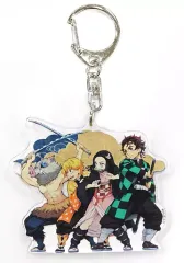 【中古】雑貨 炭治郎＆禰豆子＆善逸＆伊之助 キーホルダー 「ラグーナテンボス×鬼滅の刃 追憶の試練 炭治郎の旅路」