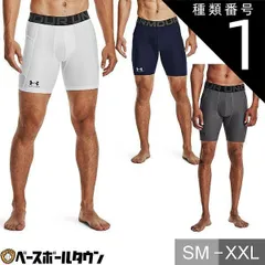 【新品未使用】 種類1:カーボン杢(090)/SM(S)  アンダーアーマー UA メンズ トレーニング ヒートギアアーマー ショーツ 野球 大人 ウェア 1361596