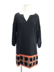 グレースクラス ワンピース ウール　刺繍 半端袖 ITXMD9HZ9BIG