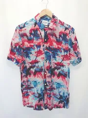 ◇ ◎ ⊂ φ ONLY & SONS タイダイ柄 半袖 シャツ サイズS レッド系 マルチ メンズ E  【1410230014132】