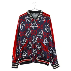 GUCCI (グッチ) GG ゴースト グラフィック プリント ナイロン ボンバージャケット マルチ 453812 Z419Eのサムネイル