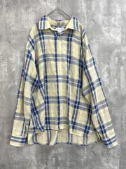 美品 CIAOPANIC TYPY チャオパニックティピー チェック柄 シャツ sizeL/ベージュ×青 ■◇ メンズ