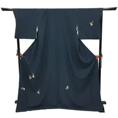 セール 京やB059 正絹 訪問着 附下 付け下げ ちりめん 刺繍 花かご 桜 梅 紅葉 菊 四季の花 トールサイズ 裄たっぷり 大きなサイズガード 加工済み フォーマル～カジュアルまで 袷仕立て 仕立て上がり リサイクル着物　未使用　新古品