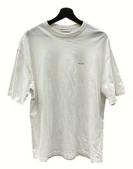 バレンシアガ BALENCIAGA SMALL LOGO T-SHIRT スモール ロゴ Ｔシャツ ミニロゴ クルーネック 半袖 カットソー 白 518213 TYK28 Tシャツ ロゴ ホワイト XSサイズ 104MT-1111