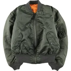 古着 90年代 民間品 アルファ ALPHA MA-1タイプ 中綿入り ミリタリー フライトジャケット USA製 メンズL相当 ヴィンテージ/eaa564934