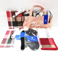 未使用 BLUE LABEL CRESTBRIDGE ブルーレーベル クレストブリッジ まとめ ハンカチ トートバッグ 靴下 ショップ袋 新品 7点