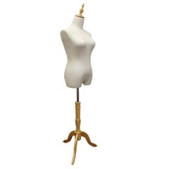 洋裁用トルソー ボディ 【アイボリー】マネキン/女性/手芸/針刺し/縫製