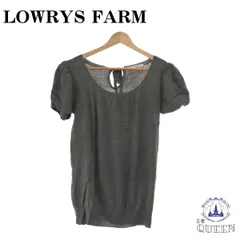 【訳アリ】 LOWRYS FARM ローリーズファーム トップス カットソー ニット パフスリーブ 半袖 オシャレ レディース ブラック L 901-2729 送料無料